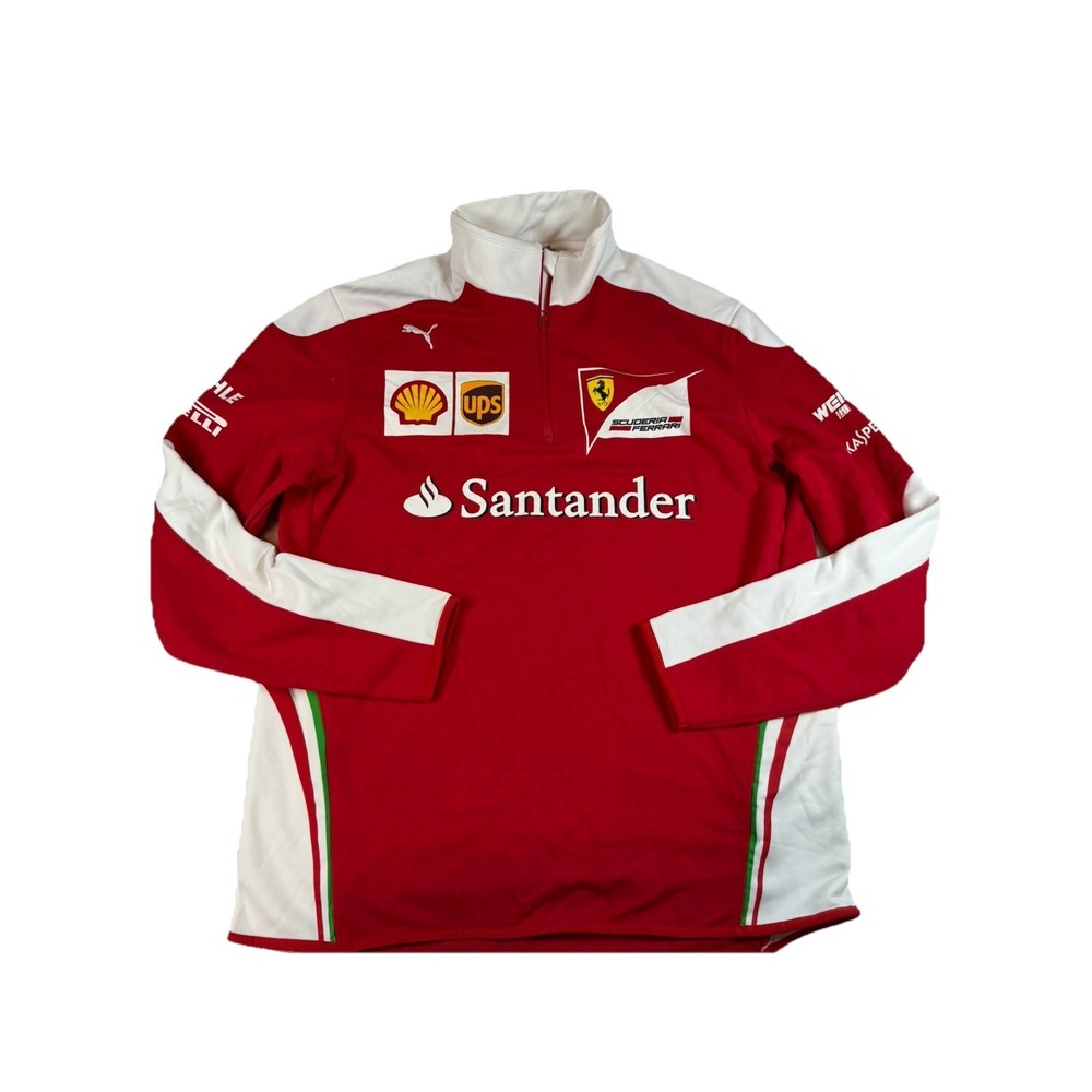 *NEW* Scuderia Ferrari Racing Puma Long Sleeve Pullover Jersey‎ Official Product